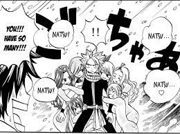 When you realize that Natsu almost has a harem! “[manga]” “(meme)” :  r/fairytail