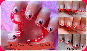 Mickey Mouse / Valentine's Nail Art