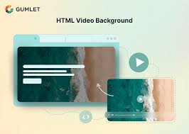 how to add a video background in html