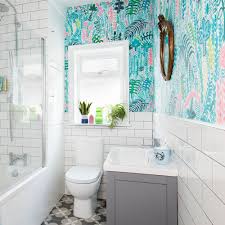 Bathroom Wallpaper Ideas To Add Colour