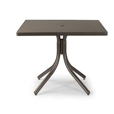 Kitchen & dining room tables. Telescope Casual 36 Aluminum Slat Square Dining Table 3180 2w50