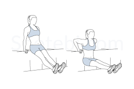 tricep dips ilrated exercise guide