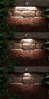 Led Hardscape Lighting Deck Step And Retaining Wall Lights W Mounting Plates 3000k 2700k Super Bright Leds