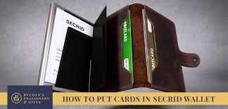 How To Put Cards In Secrid Wallets