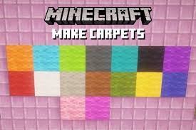 how to make a carpet in minecraft 2023