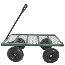 Green Utility Cart Foldable Wagon Cart