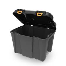 Comes with 4 swivel caster wheels for easy way to move it from closets or pantry's to other rooms. 160l 169 Qt Bunker Heavy Duty Storage Tub Ezy Storage