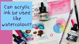magic color and liquitex acrylic ink