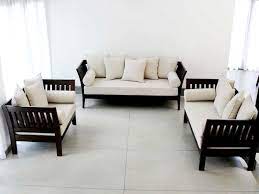wooden sofa design with on