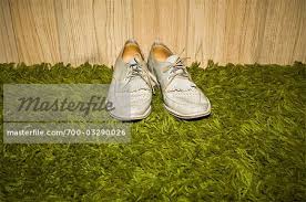 shoes on carpet stock photo