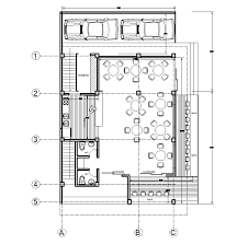 12x18 Meter Restaurant Furniture Plan