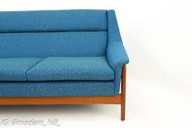 dux mid century danish teak sofa