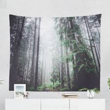 enchanted forest tapestry nature wall