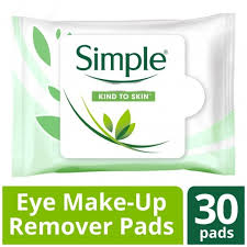 simple eye makeup remover pads 30