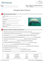 25 endangered species english esl