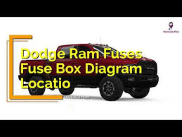 dodge ram fuses and fuse box diagram