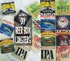 diy beer box coasters an awesome man