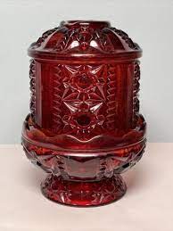 Vintage Ruby Red Flash Indiana Glass