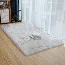winter white plush carpet shearling