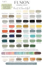 Paint Color Chart Free Pdf Chalk Paint Projects In 2019