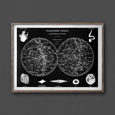 Planisphere Celeste Star Chart Sky Map Constellation Map
