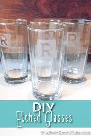 Diy Etched Glasses Great Homemade