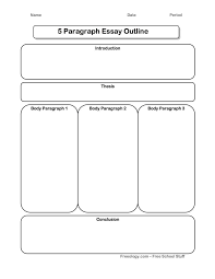 essay graphic organizer Five Paragraph Essay Graphic Organizer