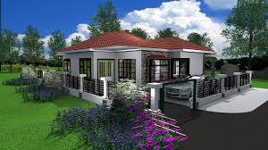 three bedroom bungalow house design in