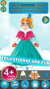 snow land princess dress up story book