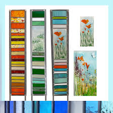 Bespoke Stained Glass Garden Panel With