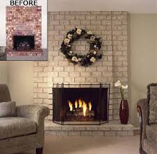 Brick Anew Fireplace Painting The
