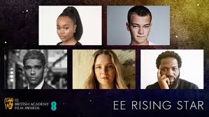 Last modified on sun 11 apr 2021 18.50 bst. Bafta 2021 The British Academy Releases The Nominations For Rising Star Award A Week Before Unveiling The Full List Kingsley Ben Adir Bukky Bakray Nominated Report Door
