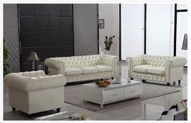 sp white modern leather sofa set