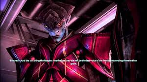 It affirms javik's fear of the unknown and his view that others are inferior, such as his conversation with liara or disgust with legion being a crew member. Mass Effect 3 Prothean Javik On The Normandy Youtube