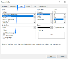 How To Superscript And Subscript In Excel Text And Numbers