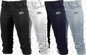 Rawlings Womens Wrb150 Fastpitch Softball Pants White Black Grey Navy Blue Ebay