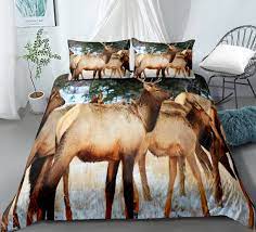 Elk Bedding Set Comforter Covers Queen