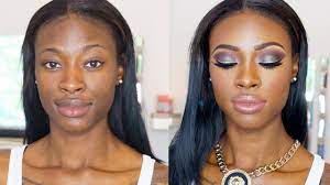 dark skin smokey eyes makeup tutorial