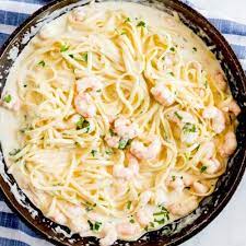 easy shrimp alfredo pasta lemon blossoms