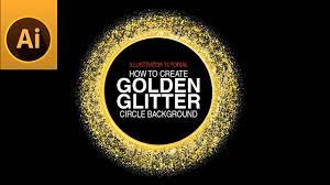 how to create vector golden glitter