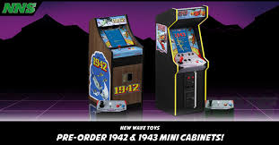 1942 and 1943 mini arcade cabinets