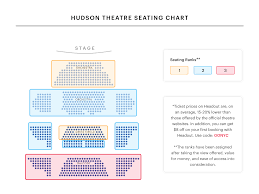 hudson theater seating chart best