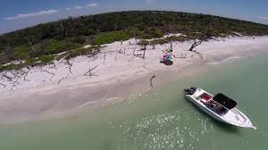 An Aerial Shot Of Our Boat At Cayo Costa Picture Of