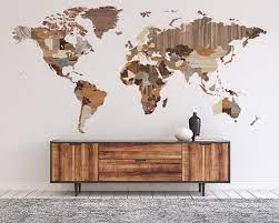 World Map Wall Decor Map Decal