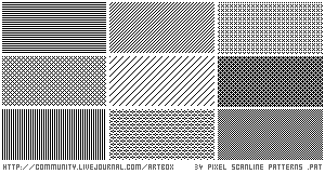 basic scanline patterns by mithrial