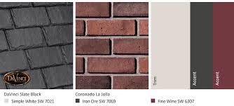 The impact of red brick and your roof color. Red Brick Exterior Color Schemes Davinci Roofscapes