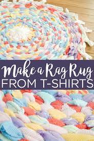 rag rug using old t shirts