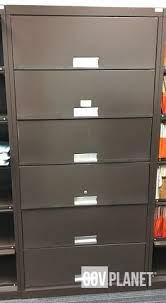 hon 6 shelf metal file storage cabinet