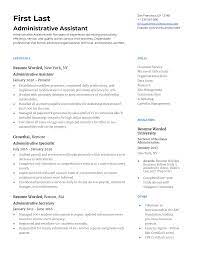 15 administrative istant resume