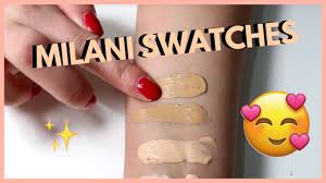 Milani Foundation Swatch Find Your Perfect Shade